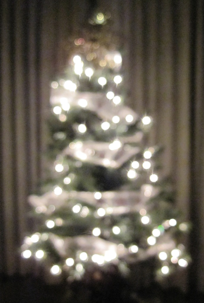 Twinkly Christmas lights.